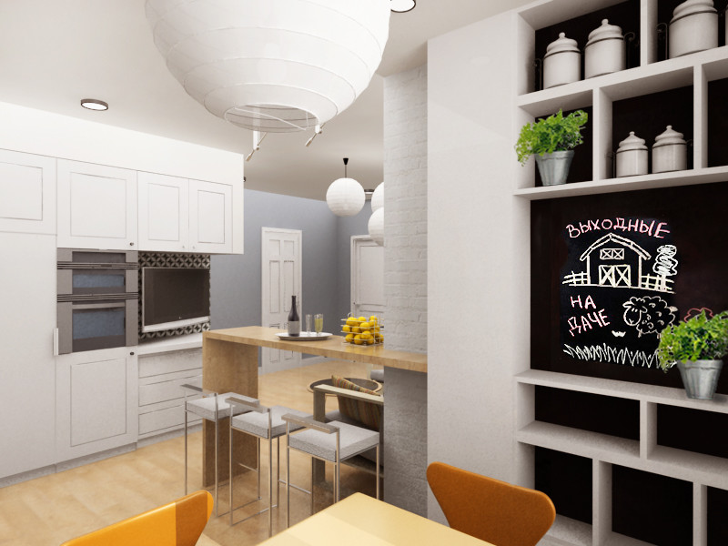 Обложка проекта: Квартира 84 кв.м. в скандинавском стиле ЖК "Московские Водники"