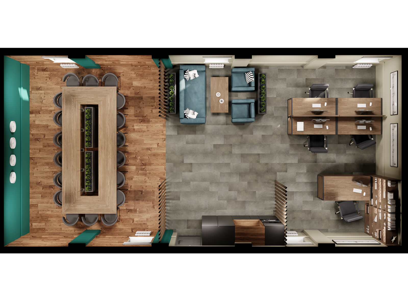 Модульный штаб строительной фирмы