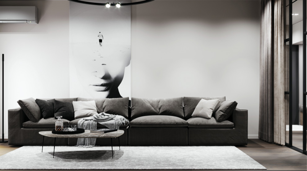 Обложка проекта: Дизайн проект трехкомнатной квартиры