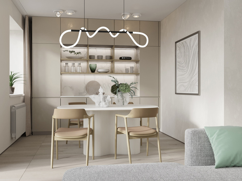 Обложка проекта: Дизайн-проект небольшой квартиры в эко-стиле