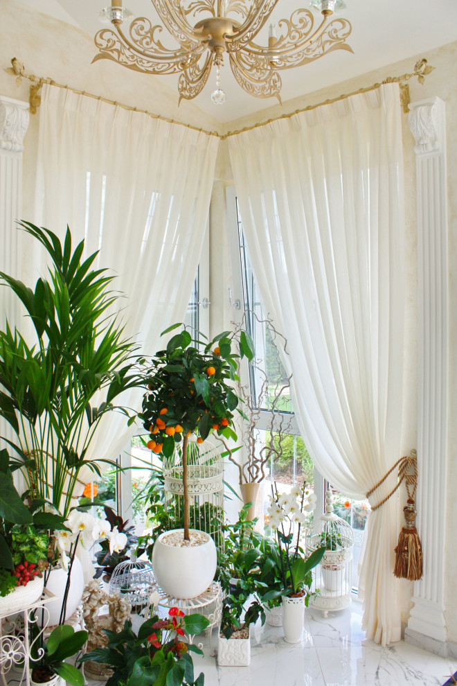 Зимний сад, зона барбекю, беседки: оформление