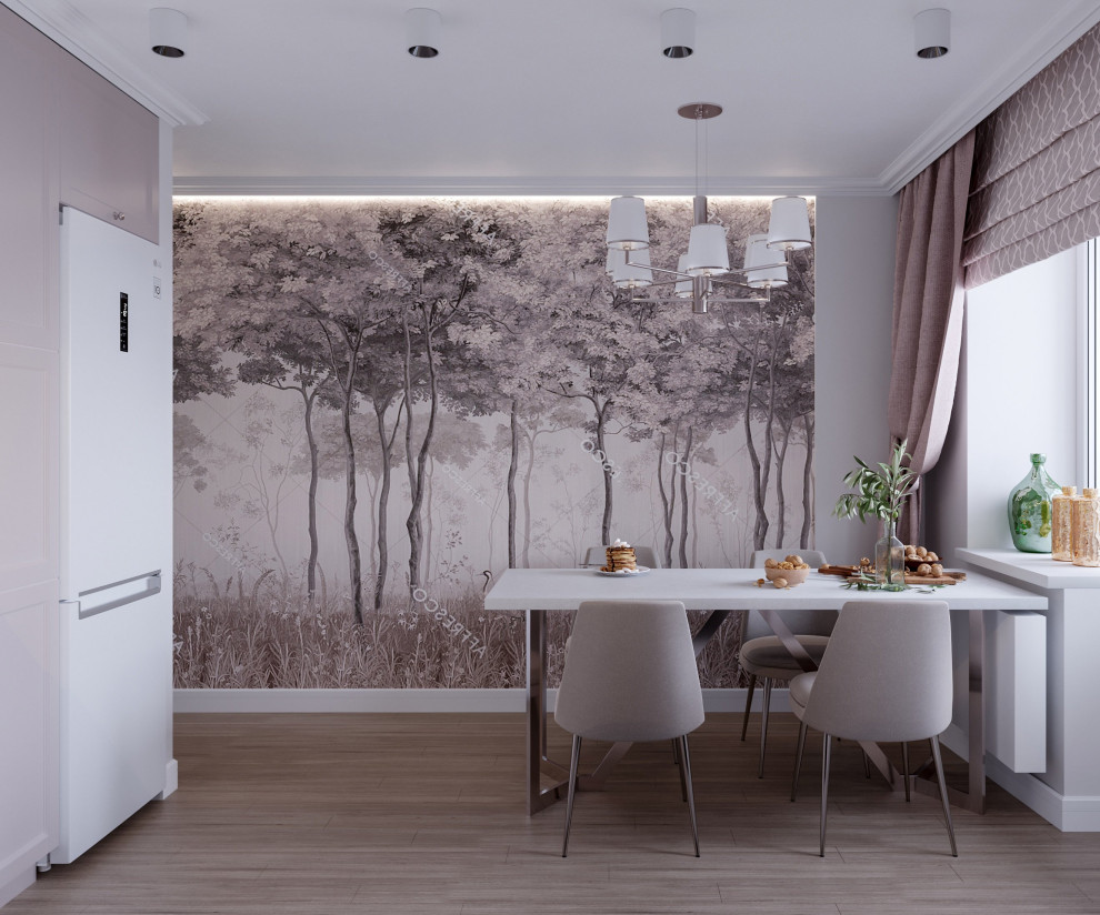 Дизайн проект квартиры "Пудра"