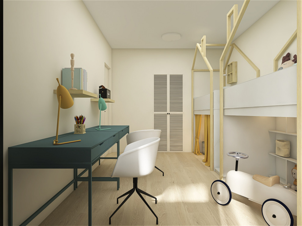 Минималистичная квартира 91м2 в Москве для семьи с двумя детьми