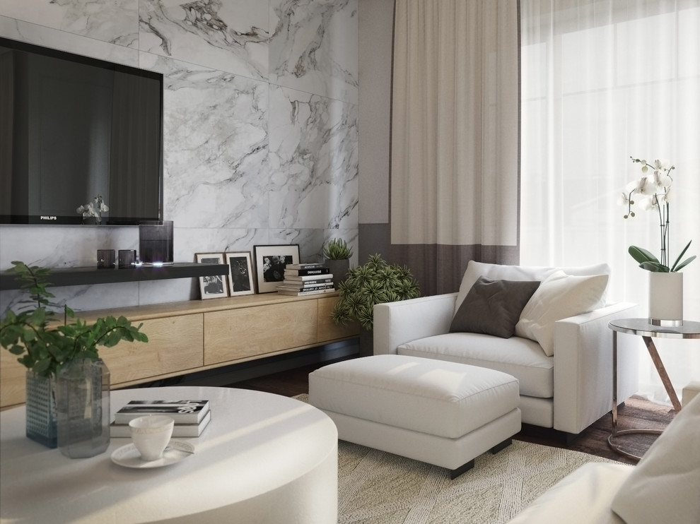 Гостиная в ЖК "Новый мир"