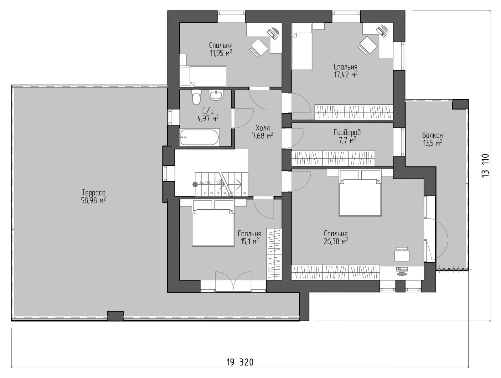 Проект ультра-современного дома в стиле Хай-тек
