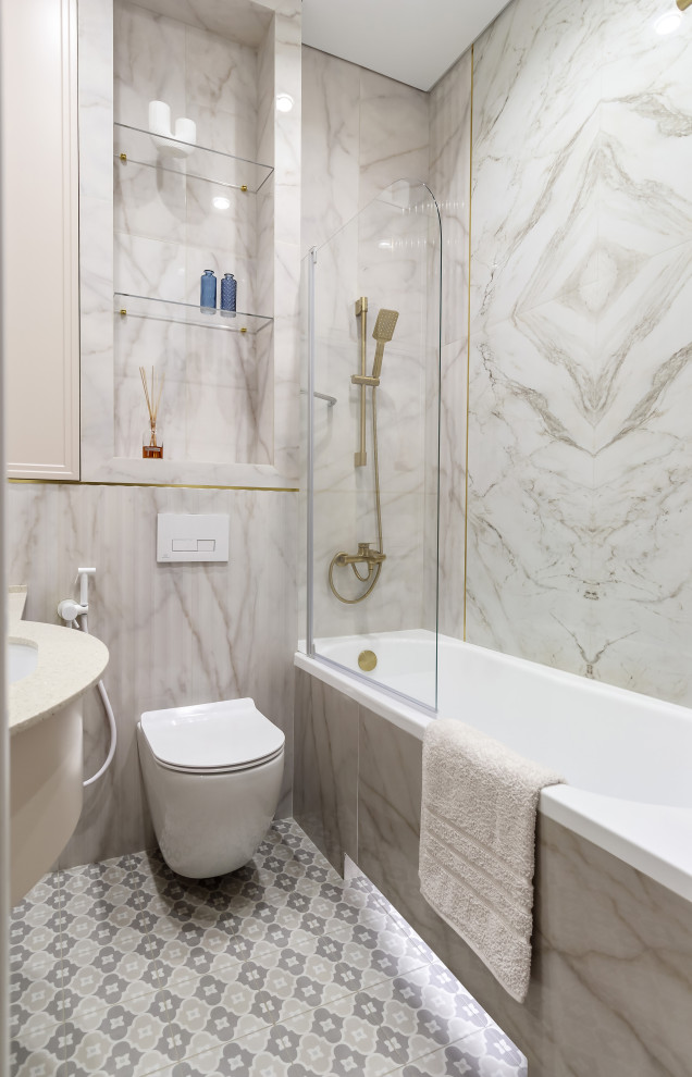 Квартира с элементами американской классики 59 кв. м