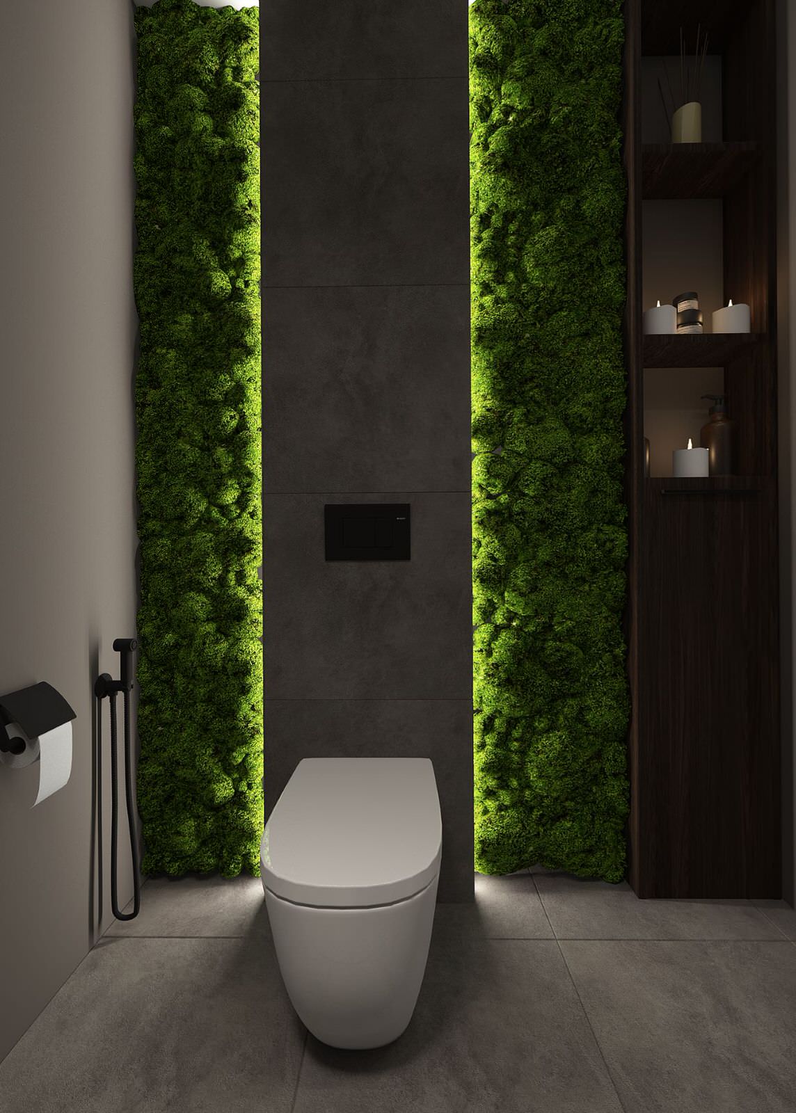 Дизайн-проекта санузла /  село Малые Кабалы, республика Татарстан