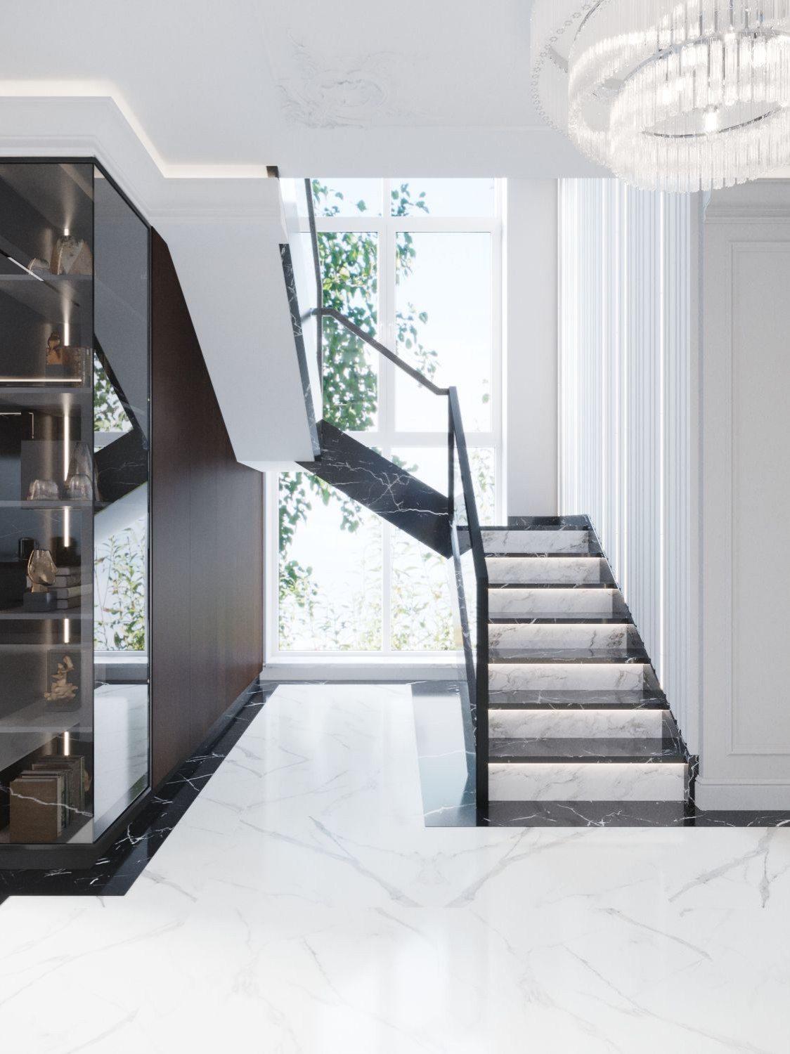 Частный дом // 1 этаж // Дизайн студия Льва Терехова