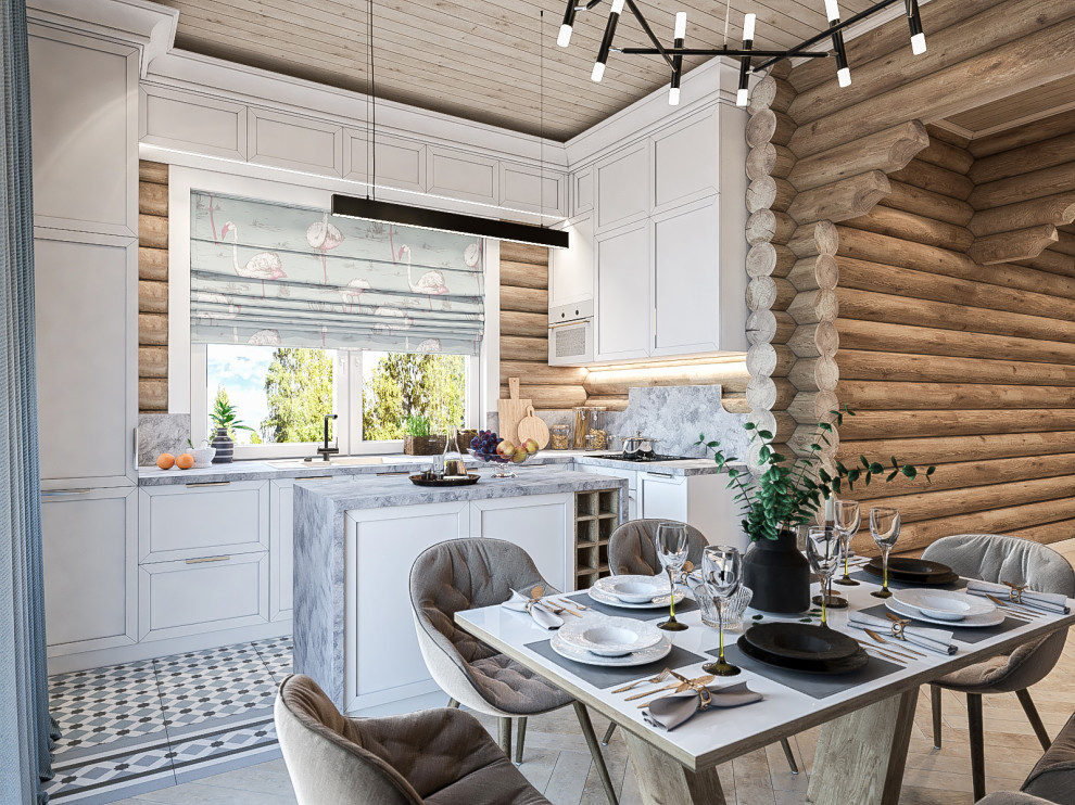 Деревянный дом. Круглый оцилиндрованный брус