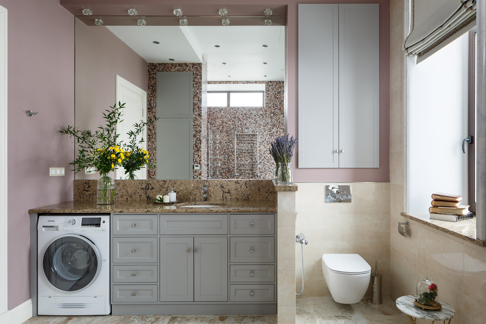 Обложка проекта: Cambria Lincolnshire ванная/туалет. Столешницы с мойками, плинтус