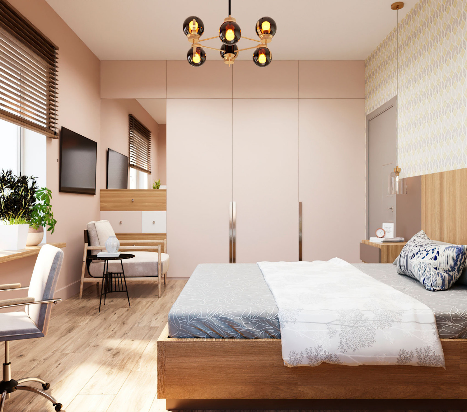 Двухэтажный дом для большой семьи