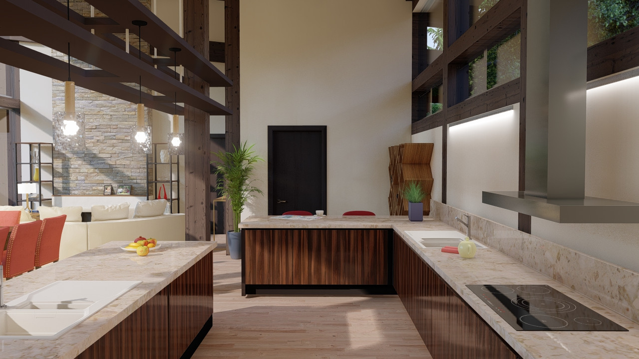 СПА комплекс с бассейном, сауной, барбекю и хоз.блоком