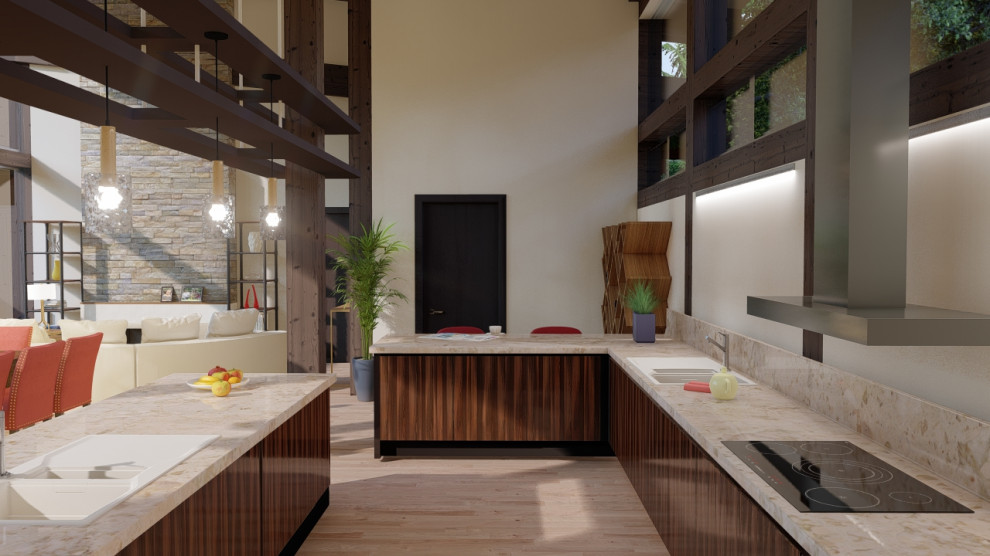 СПА комплекс с бассейном, сауной, барбекю и хоз.блоком