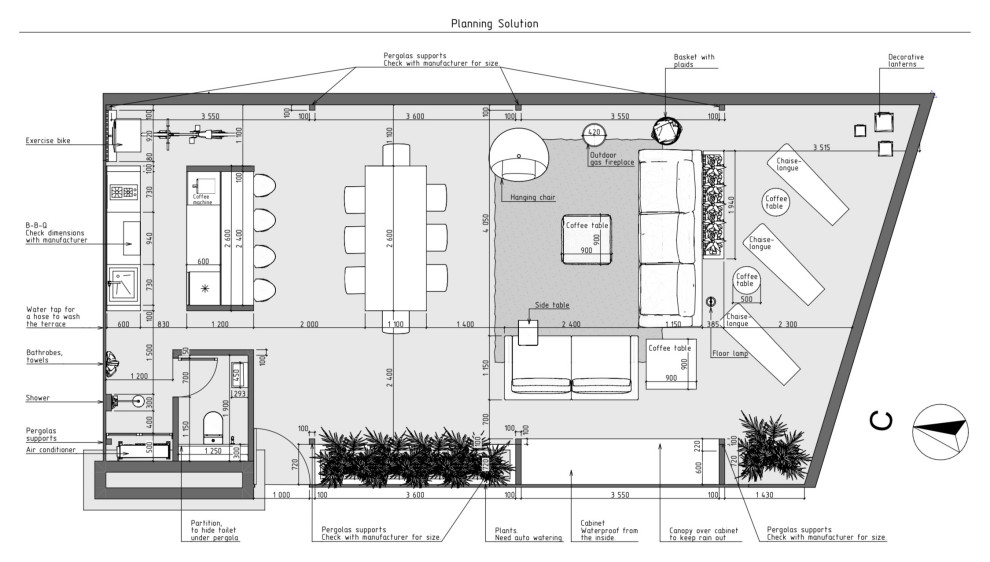 Обложка проекта: Rooftop terrace 99m2 in Barcelona