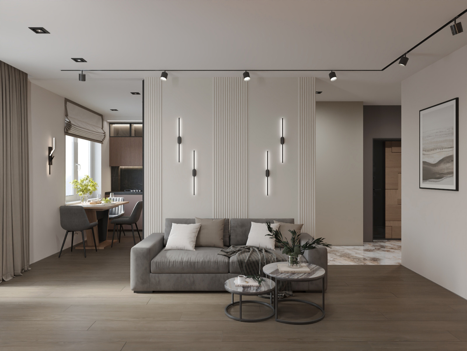 Проект интерьера в современной классике