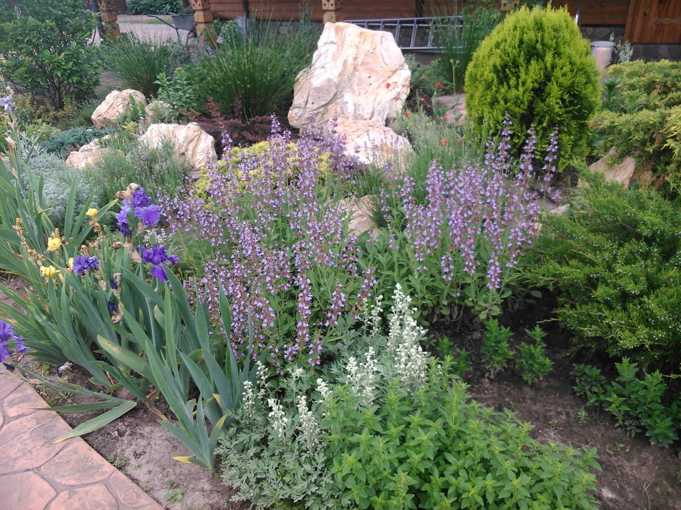 Ландшафт в пейзажном стиле с плавательным прудом 12 соток