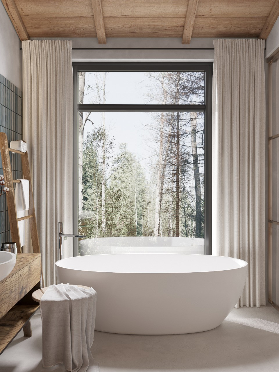 Ваби-саби в доме у озера