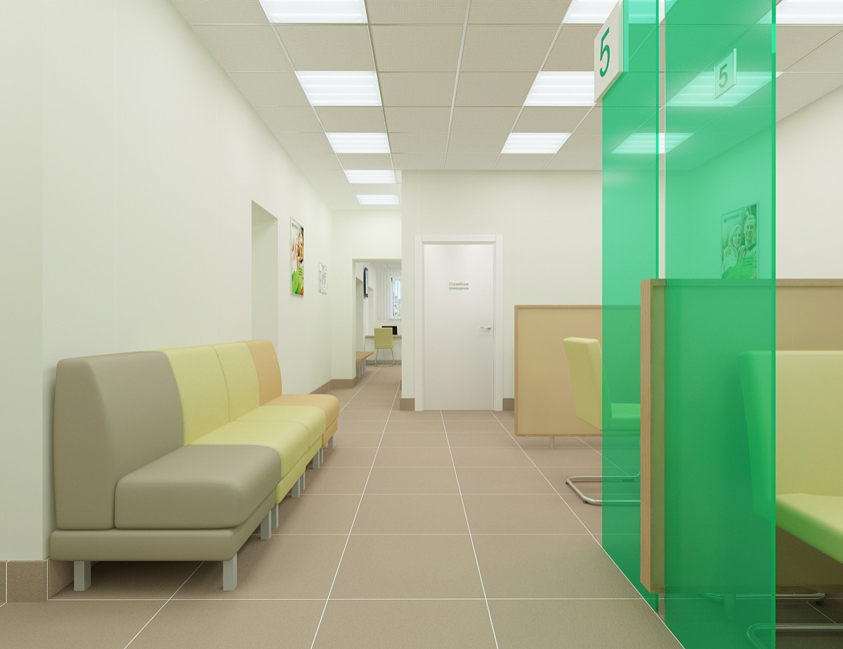 Дизайн-проект отделения ПАО Сбербанка Омская обл. р-н Нижняя Омка