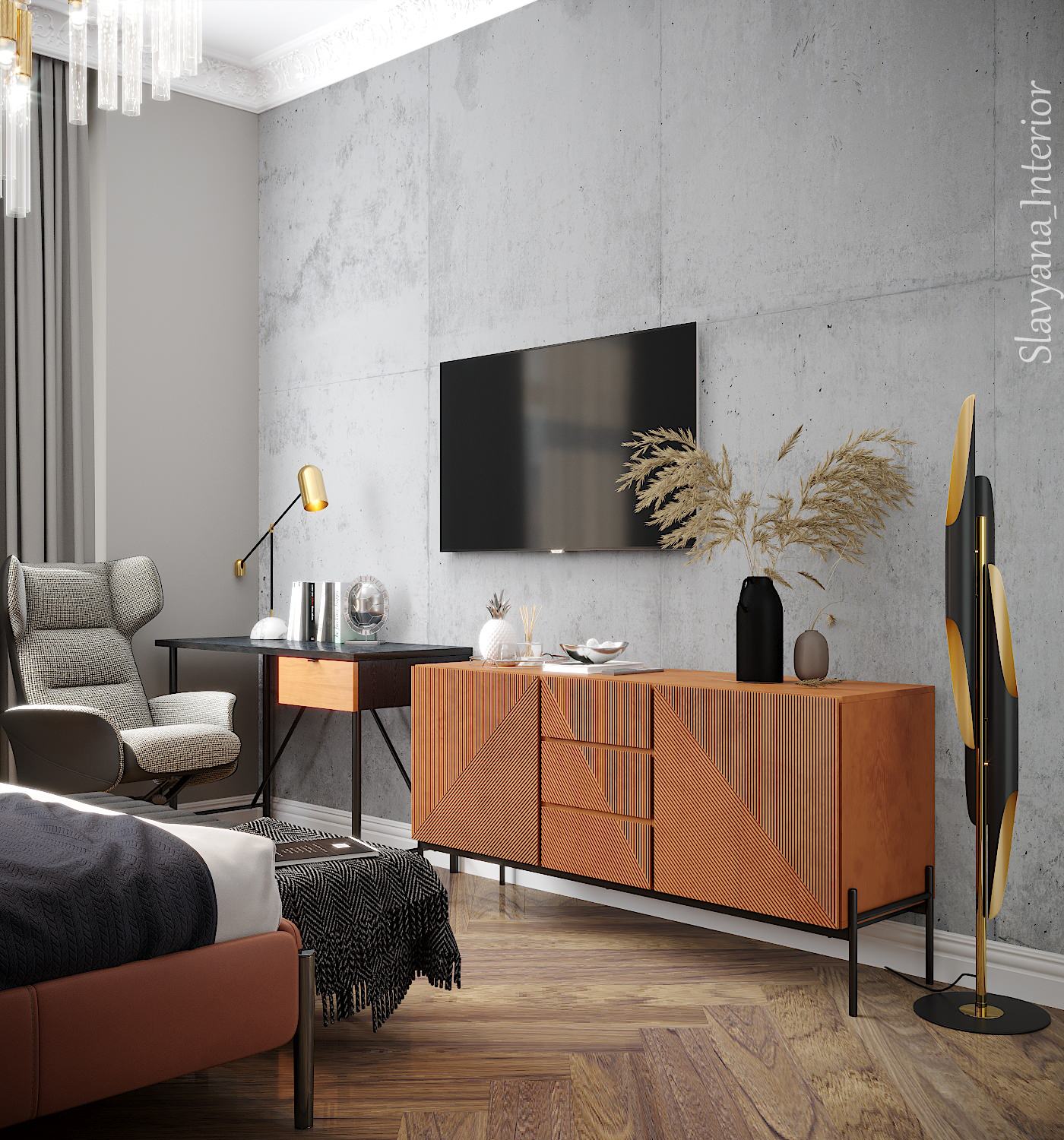 Дизайн-проект апартаментов 113 м2 в МФК «Match Point» (2020г.)