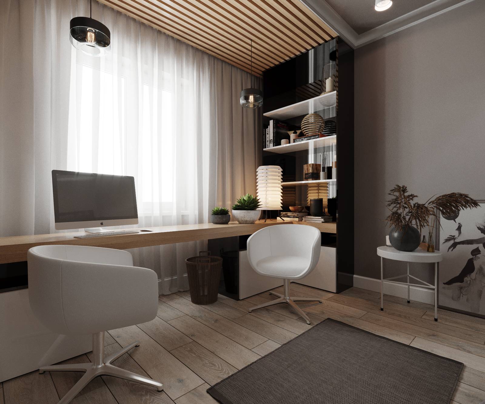 House_004_визуализация интерьера мансарды в частном доме