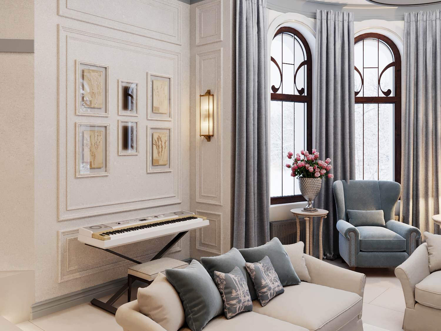 Обложка проекта: Коттедж в классическом стиле