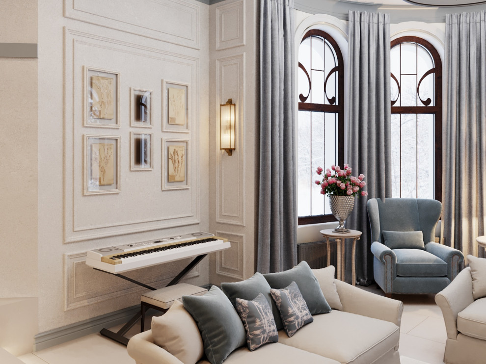 Обложка проекта: Коттедж в классическом стиле