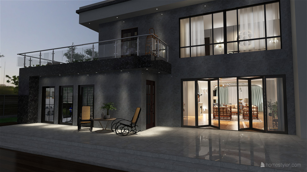 Коттедж 2-эт_ интерьер +экстерьер