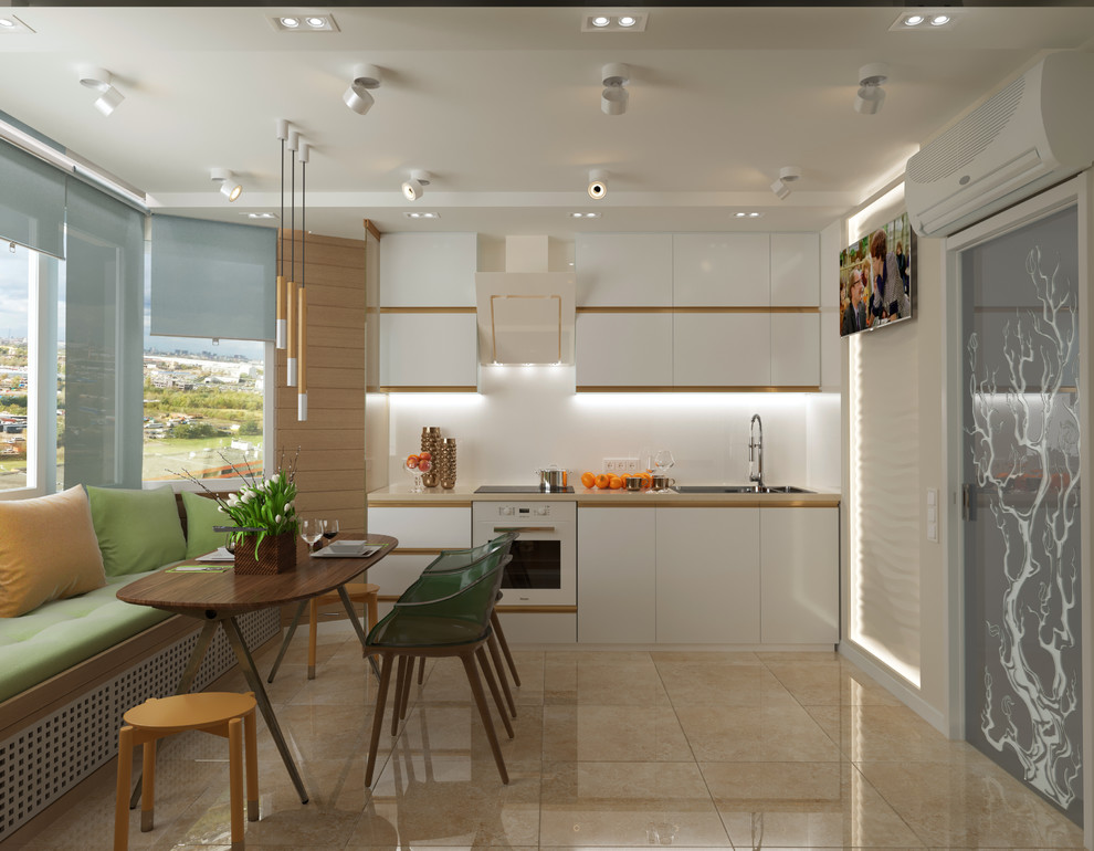 Обложка проекта: Интерьерное решение кухни в типовом доме серии 111м