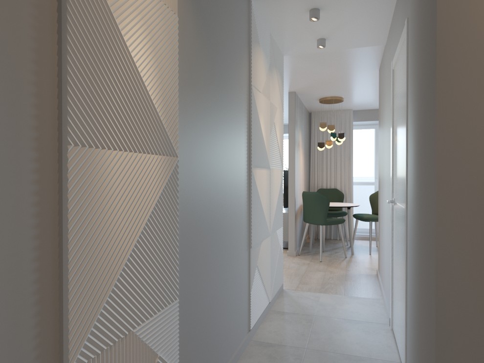 Однокомнатная квартира в желтых тонах