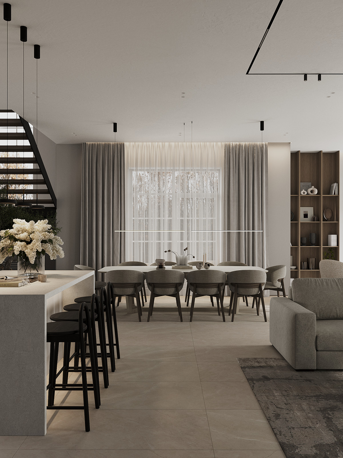 Проект интерьера для дома в коттеджном поселке "Ингардия"