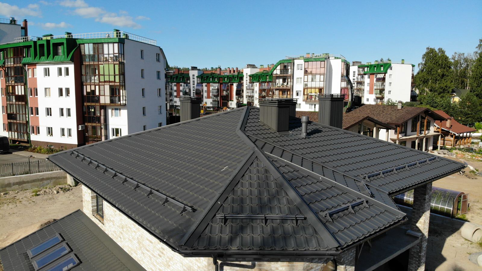 Обложка проекта: Металлочерепица Квинта плюс от Гранд Лайн/ Grand Line