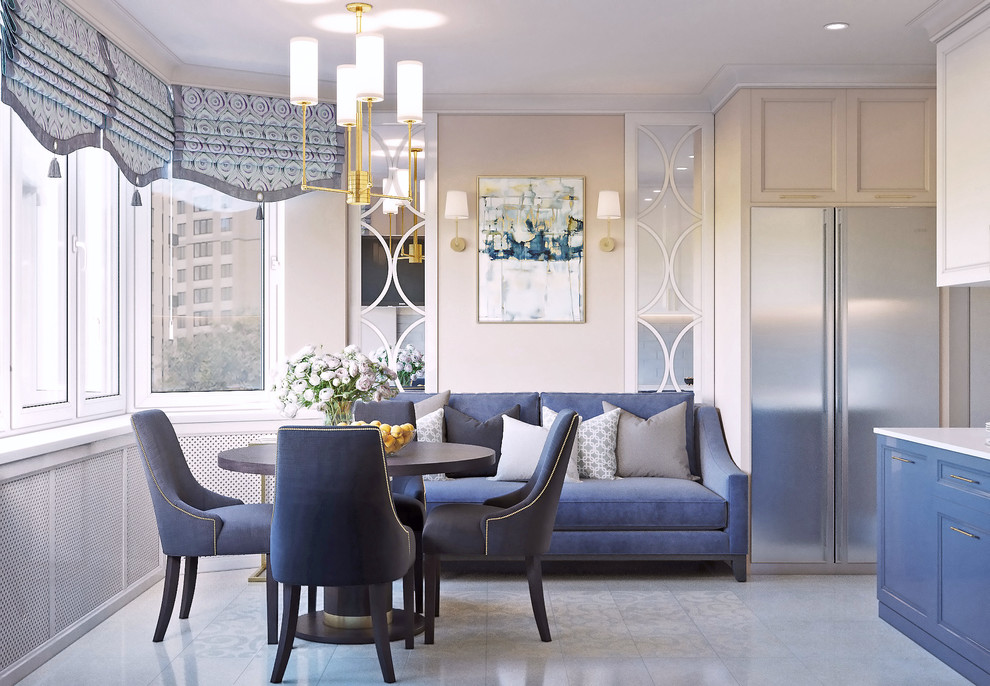 Кухня-гостиная в стандартной панельке