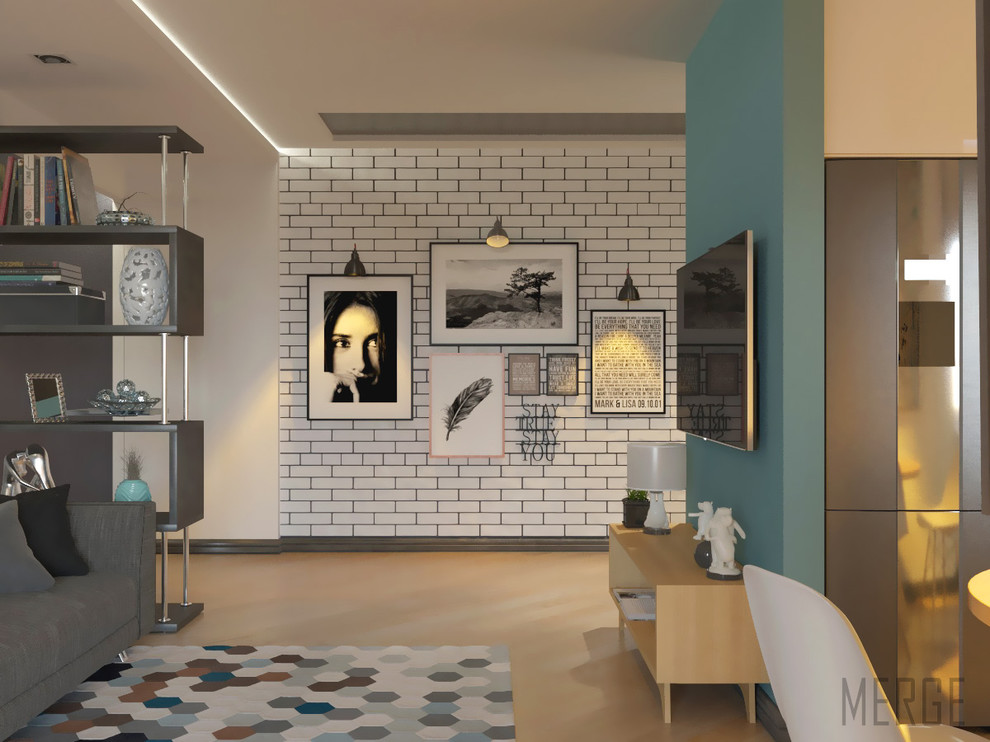 Обложка проекта: Реконструкция трехкомнатной квартиры в современном стиле. Вознесенск