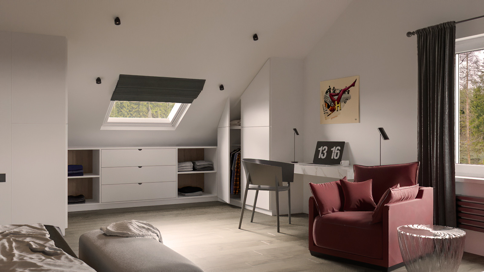 Нестандартная планировка в загородном поместье