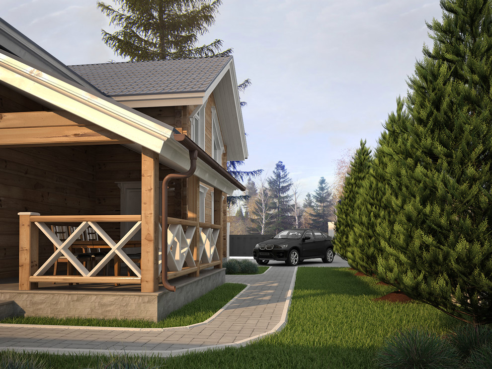 Загородный дом из клеёного бруса в Казани