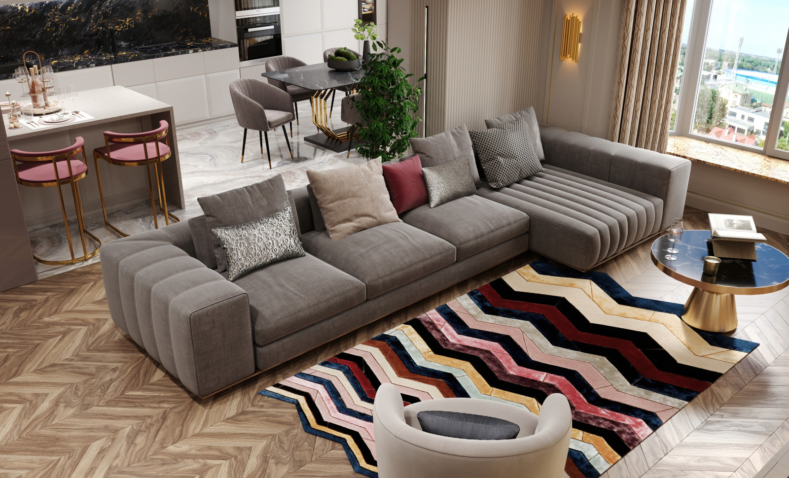 Дизайн проект квартиры "Современные тенденции"