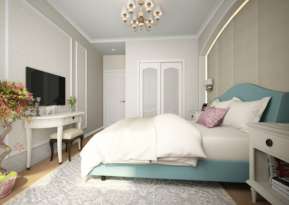 Обложка проекта: спальня в ЖК "Балтийская Жемчужина"