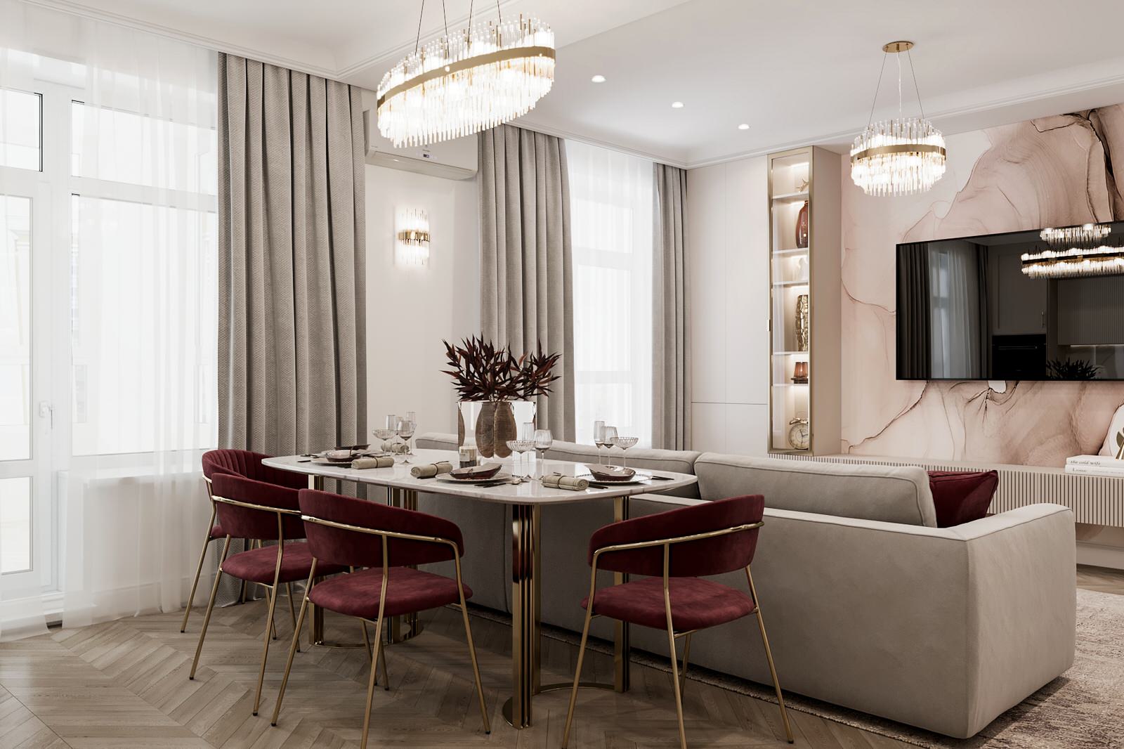 Столичный, 3х комнатный дом, классика с элементами Арт Деко