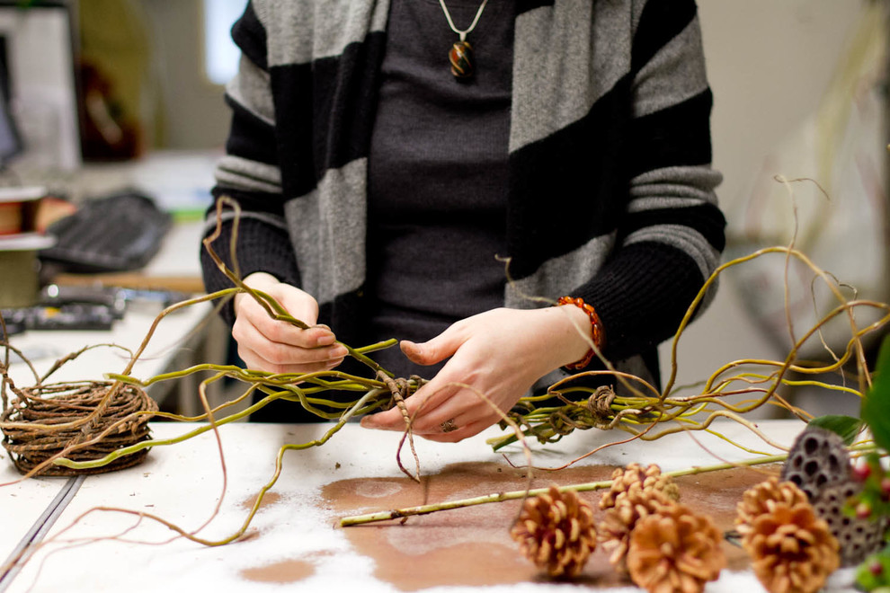 DIY: Как сделать рождественский венок на дверь своими руками