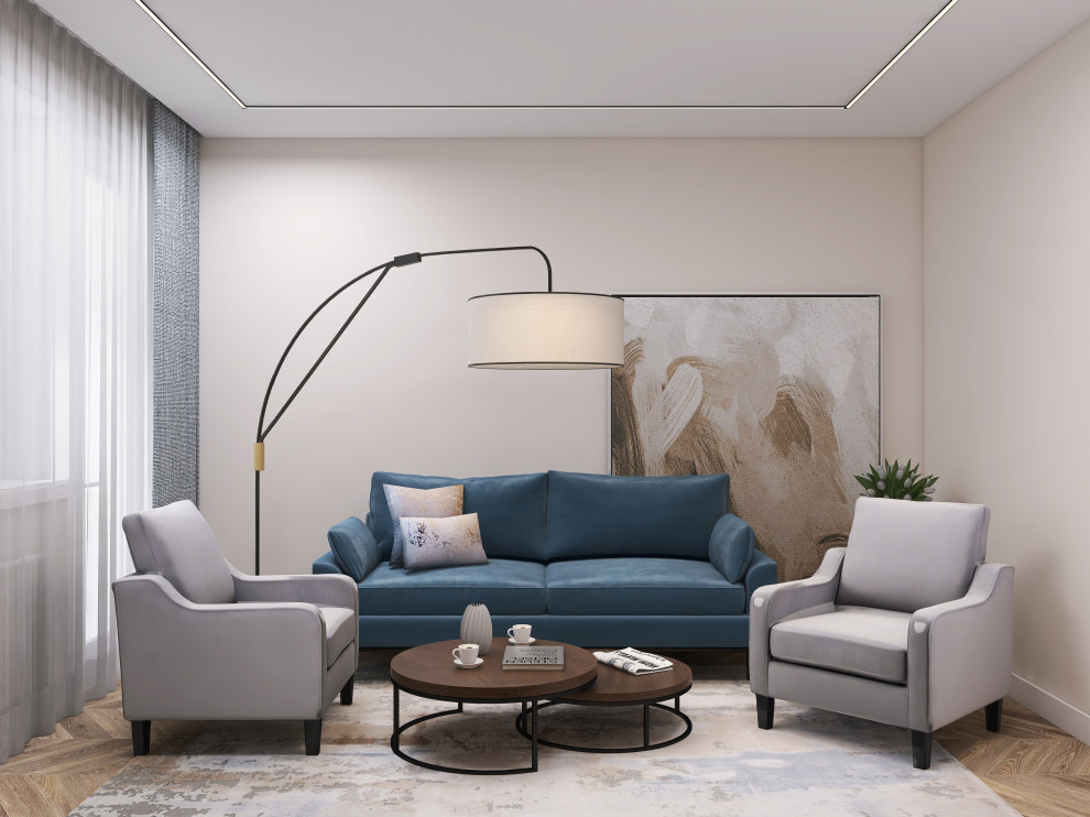 Обложка проекта: Проект гостиной в современном стиле