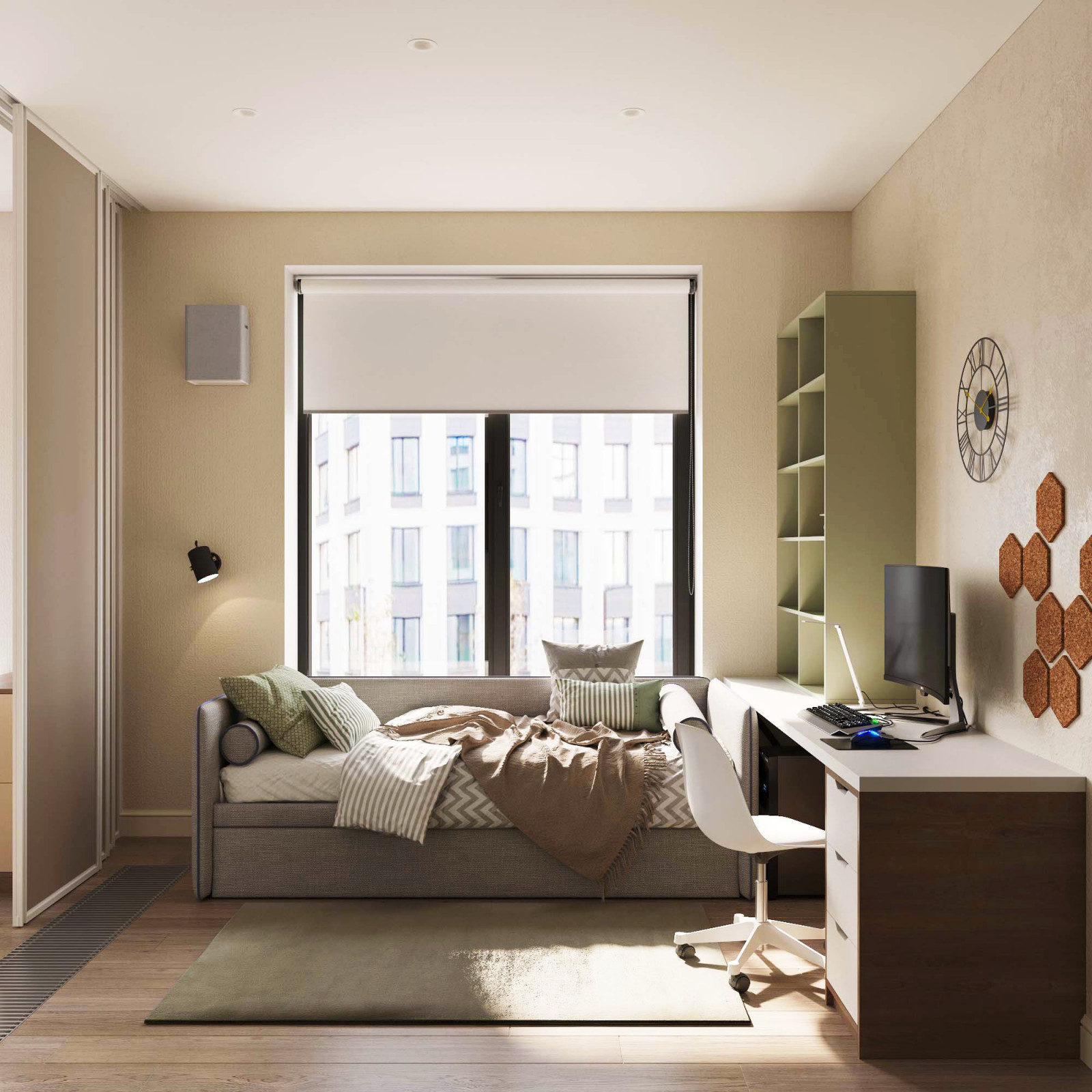 Обложка проекта: Спальня для двух детей на Петровском