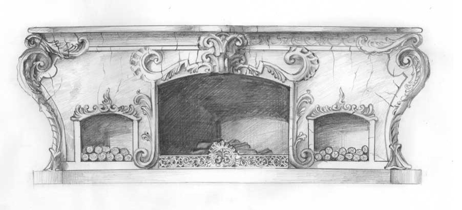 Эскизы для каминов