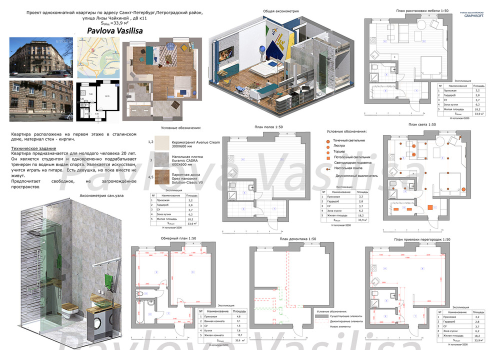 Однушка для молодого человека