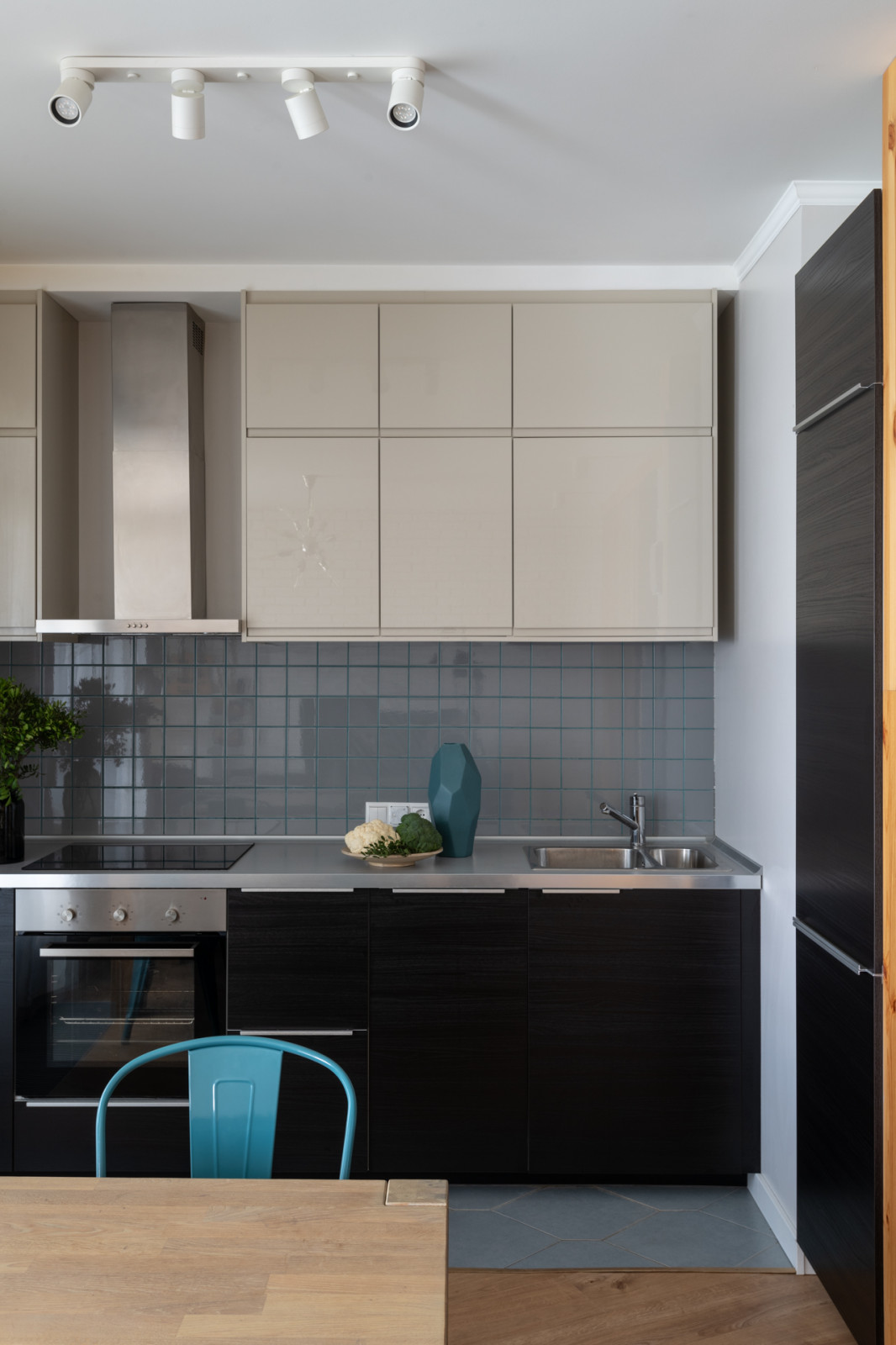 Интерьер квартиры-студии в ЖК Ньютон