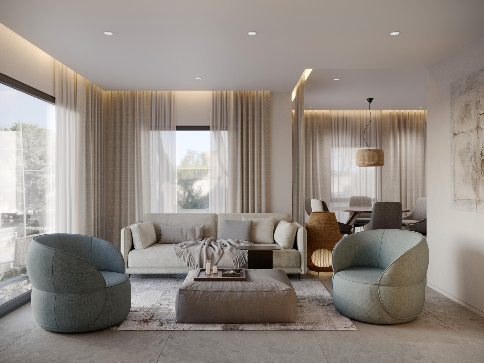 Интерьер дома 200 м2