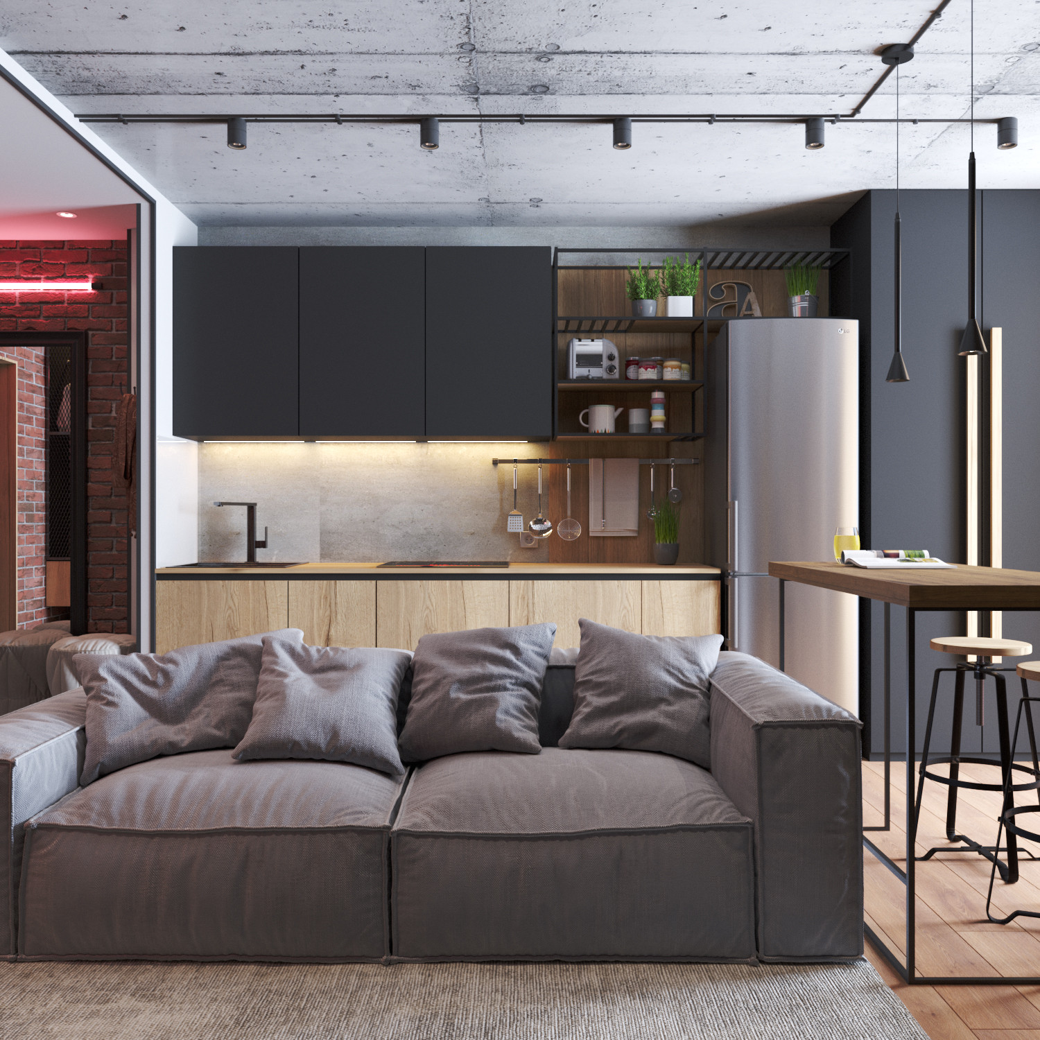 Лофт для молодой семьи