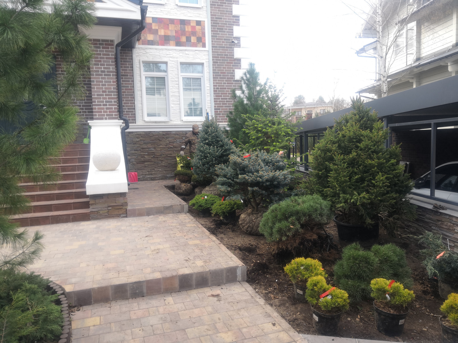 Landscape design of the territory (Moscow region, Sareevo village)