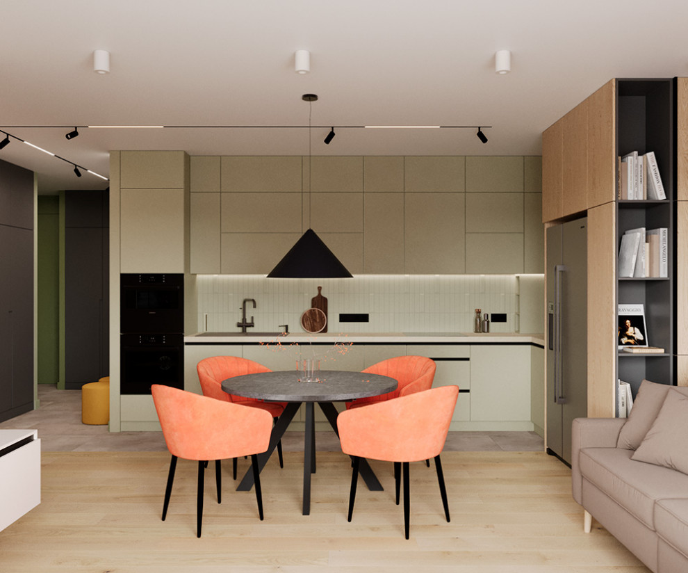 Евро трехкомнатная квартира в современном стиле ЖК Атмосфера