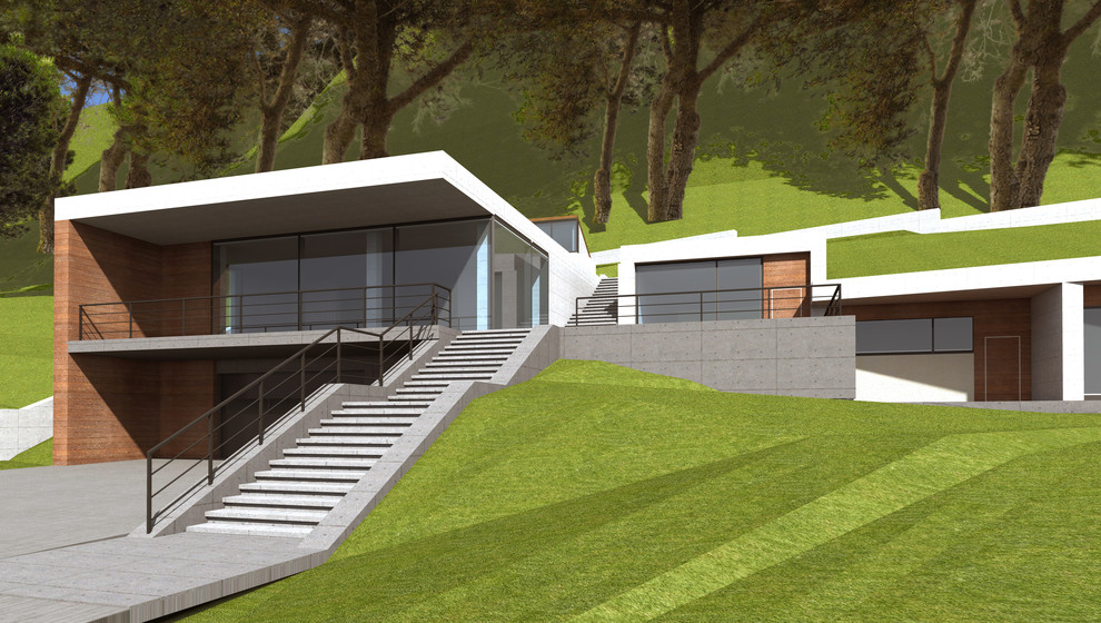 Дом на склоне