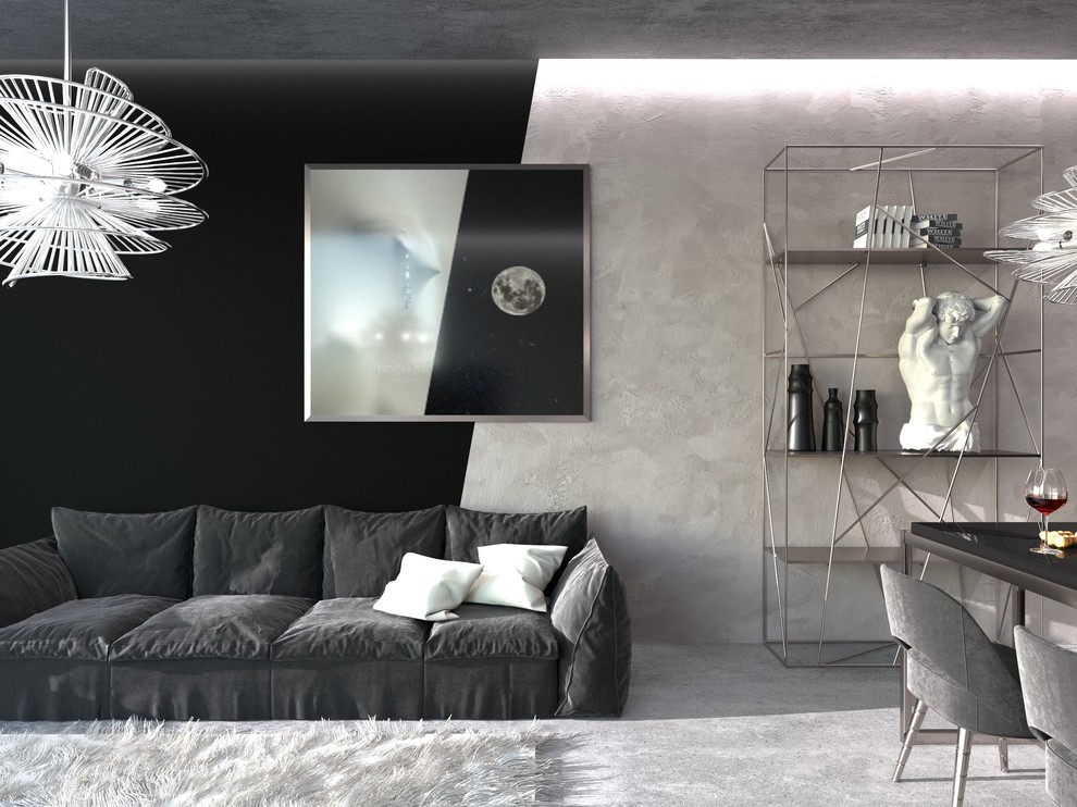 Обложка проекта: Проект квартиры 85 кв.м. в стиле гранж, Екатеринбург